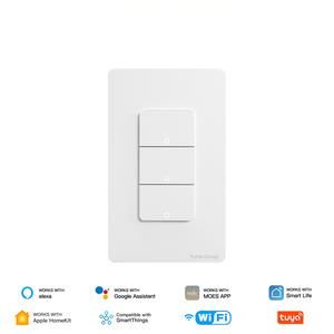 Interruptor de Pared Minimalista de 4 Vías con Control Táctil Wi-Fi IP20 10A 230V de YuHe Group, Compatible con Alexa, Google Assistant y Smart Life - Product Image 3