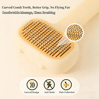 Brosse pour chien et chat 2-en-1 électrique à pulvérisation de brume, en acier inoxydable, avec massage par vibration, anti-rayures, rechargeable et autonettoyante, modèle 2026 Tech