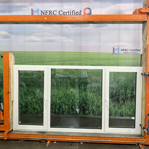 Thiết kế hiện đại nghiêng nhôm trắng quay vào trong cửa sổ mở cửa sổ kính đôi với màn hình có thể tháo rời - Product Image 5