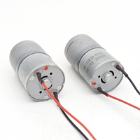 Engrenage électrique général à couple élevé, 12v dc, moteur à brosse rotative à basse vitesse, faible watt 320 370, boîte de vitesses 24v