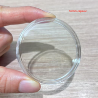 Support rond en acrylique de 50 mm pour pièces de monnaie, capsules pour pièces de monnaie de défi, pièces commémoratives et totems