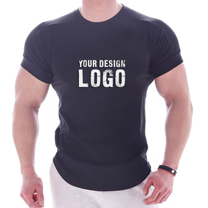 T-shirt pour homme personnalisé imprimé musculation sport gym de haute qualité coupe ajustée fitness sport t-shirts surdimensionnés pour homme - Product Image 6