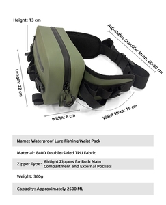 Sac <span class=keywords><strong>de</strong></span> pêche imperméable en TPU, sac bandoulière multifonctionnel, sac <span class=keywords><strong>de</strong></span> pêche extérieur grande capacité - Product Image 6