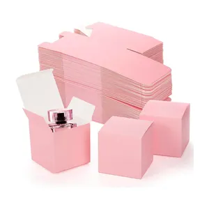 Prezzo competitivo all'ingrosso della fabbrica scatola di cartone rosa profumo cosmetici damigelle d'onore matrimonio regalo pacchetto al dettaglio