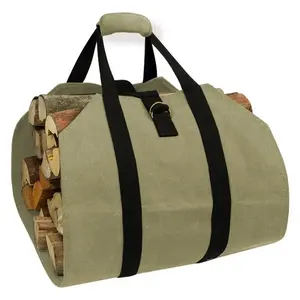 Échantillon gratuit : Sac de transport pour bûches d'extérieur avec de grands poignées pratiques pour fixer les sangles et le bois de chauffage - Product Image 2