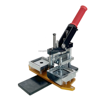 Machine à fabriquer des aimants de réfrigérateur rectangulaires personnalisés de 80*80 mm (3,15 pouces), kit de fabrication de badges carrés manuels