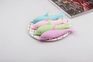 Xtq Anti Stress Zand Dolfijn Vormige Knijp Speelgoed Hete Fabriek Verkoop Stretch Speelgoed Voor Kinderen - Product Image 2