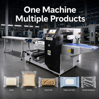 Máquina de Envasado Industrial para Artículos de Primera Necesidad con Pantalla Táctil PLC, Máquina Automática de Envasado Horizontal