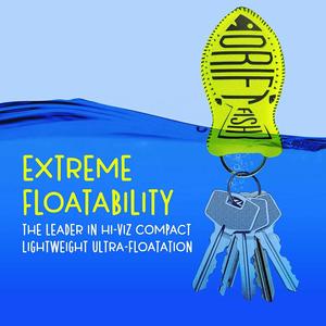 Porte-clés flottant en néoprène imperméable en forme de bateau personnalisé RYO avec impression de logo, style tendance - Product Image 2