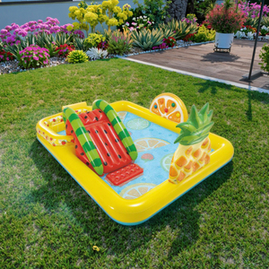 Centre de natation d'arrière-cour pour enfants tout-petits Kiddie <span class=keywords><strong>piscine</strong></span> gonflable <span class=keywords><strong>toboggan</strong></span> fruit pastèque parc aquatique - Product Image 5