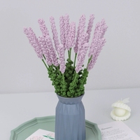 Grosir Massal Bunga Lavender Rajutan Tangan Berkualitas Tinggi