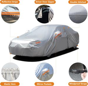 ผ้าคลุมรถแบบไม่ถักทอ แข็งแรง ทนทาน ใช้ได้กับรถยนต์ 99% กันน้ำ ป้องกันได้ทุกฤดู พร้อมการรับประกันคุณภาพ - Product Image 2
