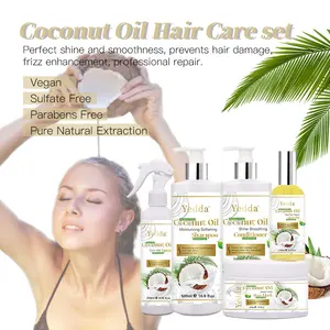 500ml Natural Organic Sulfate Parabens Free Coconut Oil Soft Moisturizing Cleansing Hair Shampoo