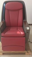 Sièges d'avion en cuir Nappa avec structure en acier, options de couleurs multiples, accoudoirs rembourrés, rembourrage personnalisable, diverses couleurs, personnalisable pour