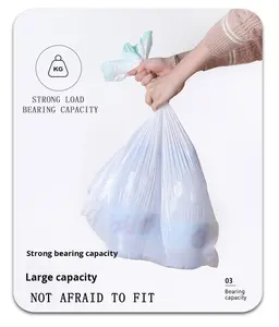 ถุงขยะแบบมีเชือกผูกสำหรับสำนักงานและครัว ขายส่ง แบบใช้แล้วทิ้ง - Product Image 3