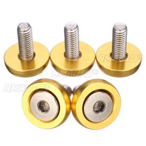 20 piezas M6x15mm CNC de aluminio, estilo automotriz, pegatinas universales para parachoques, contraseña para arandelas de guardabarros, kit de decoración para el compartimento del motor - Product Image 4