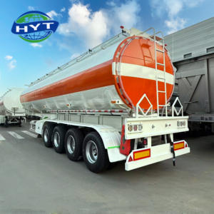 Высококачественный 4-осный полуприцеп-цистерна для перевозки топлива с антикоррозийной защитой для междугородних перевозок - Product Image 1