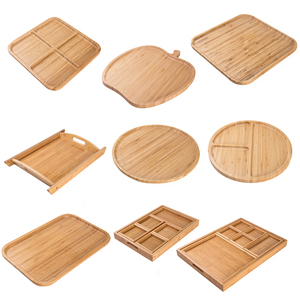 Bandeja redonda <span class=keywords><strong>de</strong></span> postre <span class=keywords><strong>de</strong></span> <span class=keywords><strong>madera</strong></span> <span class=keywords><strong>de</strong></span> bambú <span class=keywords><strong>de</strong></span> alta calidad, plato <span class=keywords><strong>de</strong></span> servicio ecológico, <span class=keywords><strong>vajilla</strong></span> - Product Image 5
