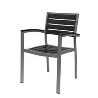 Chaise de salle à manger en bois aluminium teck design moderne et luxueux pour bistrot extérieur restaurant