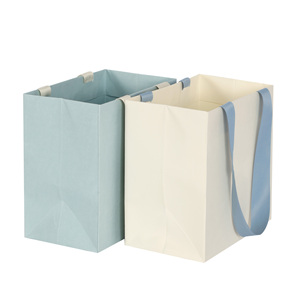 Matt Laminated Paper Shopping Bag with Wide Satin Handle Manufacturer Vietnam FSC Certified Boutique Packaging Supplier - Product Image 5