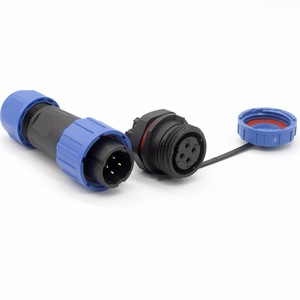 IP68 Waterproof <strong>Nylon</strong> Connector LD16-2-core/3-core/4-core Male/Female Connectors Rear Nut <strong>Screw</strong> Crimping Type for Automobile - Product Image 2