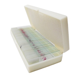 Diapositivas parasitológicas médicas de 42 Piezas Variedad de diferentes parásitos preparados para investigación y estudio - Product Image 1