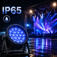 Projecteur PAR LED RGBW puissant 19x15W, étanche IP65, zoomable, Ra90 CRI, contrôle DMX512/sonore, angle de faisceau 10-60°