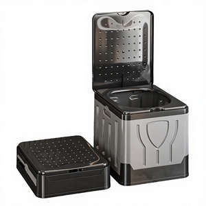 Toilette pliante pour voiture FUcheng, 35L, plastique 3mm, portable, pour adultes, <span class=keywords><strong>camping</strong></span>, extérieur, urgence, toutes saisons, étanche IPX5, 2,5kg - Product Image 4