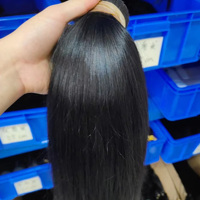 Cabello Humano Remy 100% a Granel, Extensiones de Cabello Liso Natural con Cutícula Alineada, Sin Caída, Compatible con Permanente y Tinte, Venta al por Mayor
