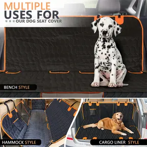 Hot Selling Dog Car Seat Cover Set Pet Travel Accessories Set For Truck SUV Backseat Protector Hammock For Pet Car Seat Cover