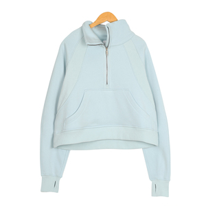 2025 Bán Chạy Nhất Phụ Nữ Thời Trang Mùa Đông Thể Thao, Lỏng Lẻo Nửa Dây Kéo Lặn Áo Khoác, Phía Trước Đứng Cổ Áo Yoga Phù Hợp Với - Product Image 4