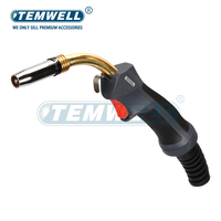 Tête de torche de soudage TEMWELL Copper 24KD 250A, ensemble frontal refroidi par air pour pistolet Binzel MB24KD MIG MAG