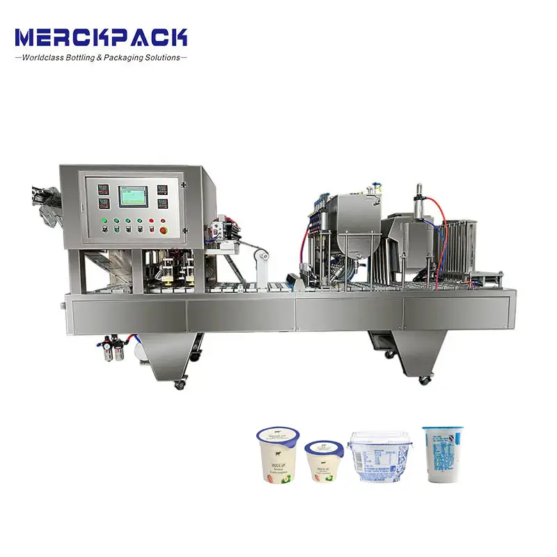 Automatische Sap Melk Yoghurt Water Cup Vul-En Sluitmachine Cup Cake Vulmachine