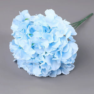 Blue Forget-Me-Not Faux Flowers Memorial <b>Decoration</b> Artificial Blue Hibiscus <b>Tropical</b> Beach <b>Party</b> Theme Decor - Product Image 2