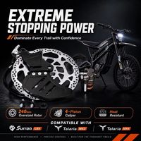 Kit de frein hydraulique en aluminium CNC pour Surron Light Bee X LBX Talaria Sting MX3 MX4 Ultra Bee Vélo électrique haute performance