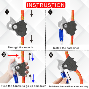 Dispositivo de seguridad de escalada anticaída Agarre de cuerda de protección contra caídas usado con cordón - Product Image 6