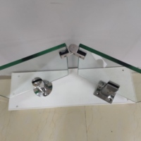 YL Balustrade Moderne pour Balcon Extérieur avec Pinces à Verre Réglables en Acier Inoxydable 316 - Ne Rouille Pas