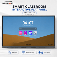 Tableau blanc interactif intelligent numérique JOMEtech 65 75 86 98 pouces avec écran tactile 4K IFPD pour les écoles et les salles de classe
