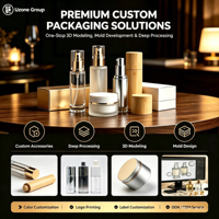 Flacon de parfum en verre transparent à fond épais de 50g, flacon diffuseur rond vide, conteneur d'emballage d'arômes de luxe avec logo personnalisé