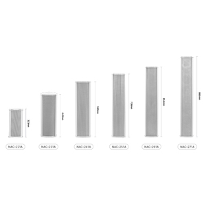 Spon NAC-231A 20W/40W ngoài trời cột PA Hệ thống loa với 5 "woofer và 4" tweeter vỏ nhôm để sử dụng ngoài trời - Product Image 6