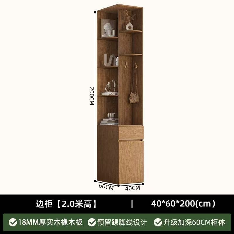 Armoire d'angle en chêne [2 mètres de haut]