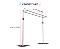 10ft Double barre transversale tuyau drapé Kit toile de fond support mariage événement rideau cadre décoration rideau toile de fond pour les événements de mariage