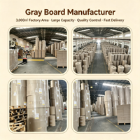 Vente en gros d'usine : Carton gris, feuilles de carton gris de 1mm/2mm/3mm/4mm d'épaisseur, matières premières pour boîtes d'emballage