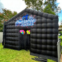 Tente Cubique Gonflable en Tissu Oxford pour Soirées, Discothèques, Mariages, Anniversaires avec Lumières