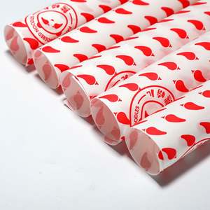 Papier alimentaire imprimé économique, enduit PE simple face, résistant à la graisse, spécial pour emballage de burgers, gâteaux et usage en restauration - Product Image 6