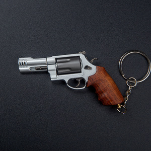 Porte-clés pistolet modèle M500 Revolver <span class=keywords><strong>Smith</strong></span> Wesson, manche en bois massif, 7,5 cm, mobile, flexible, réaliste, ultra haute qualité - Product Image 2