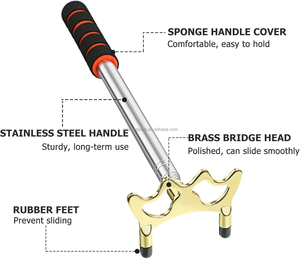 Taco <span class=keywords><strong>de</strong></span> <span class=keywords><strong>billar</strong></span> retráctil, <span class=keywords><strong>palo</strong></span> <span class=keywords><strong>de</strong></span> puente con cabeza <span class=keywords><strong>de</strong></span> latón extraíble, soporte <span class=keywords><strong>de</strong></span> taco <span class=keywords><strong>de</strong></span> <span class=keywords><strong>billar</strong></span> <span class=keywords><strong>de</strong></span> acero inoxidable extensible <span class=keywords><strong>de</strong></span> 14 a 59 pulgadas - Product Image 2