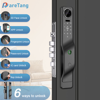 Serrure Intelligente TUYA WIFI en Bois avec Caméra, Déverrouillage par Empreinte Digitale, Sans Clé, Électronique, Ttlock, Daretang