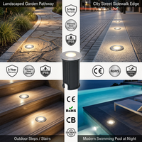Lumière LED encastrée en acier inoxydable, étanche IP67, 24V DC RGBW avec contrôle DMX/télécommande, garantie 3 ans pour aménagement paysager extérieur