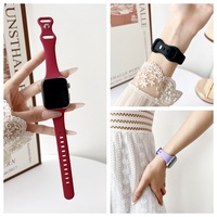 Bracelet en silicone fin Upro32 Colors pour Apple Iwatch Series 11 10 9 Ultra 3 2 1, impression personnalisable, gravure, bracelet de montre intelligente